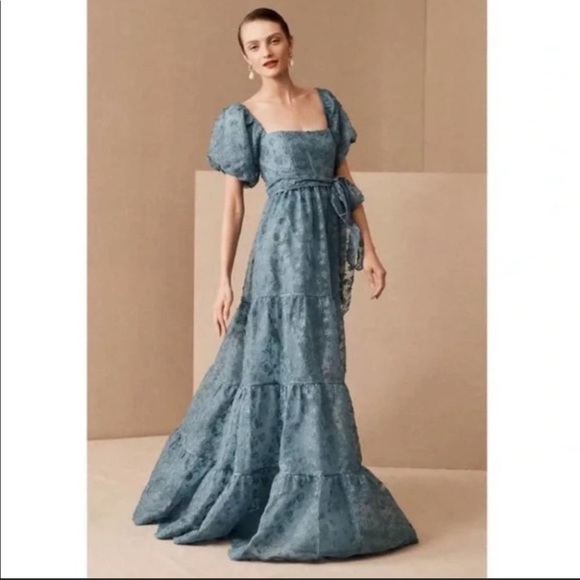 Anthropologie Dresses & Skirts - Anthropologie BHLDN Beatrice Organza Maxi Dress size 4. Blue. New with tags.